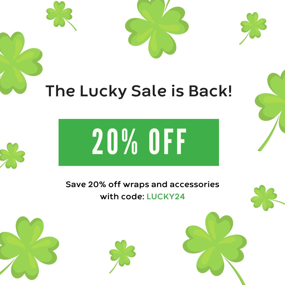 ☘️ Shop your Men’s and Women’s favorites and save some green this St. Patrick’s Day! ☘️

Save 20% on your order with promocode LUCKY24 at check out. 

Sales runs March 15th - 18th. 

Shop now! brnw.ch/21wHUJj