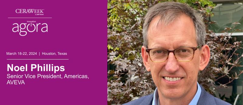 We're delighted to share that Noel Phillips, Senior Vice President, Americas, AVEVA ( @AVEVAGroup ) will be a speaker at #CWAgora during #CERAWeek. Explore our lineup of 2024 speakers at okt.to/yDkz46.