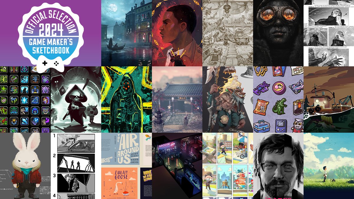 We're excited to share our 3rd annual #GameMakersSketchbook selections! Congratulations to all of our winners across Story Board, Environment Art, Character Art, Iconography, Curiosities, and Impact. Selections will be on view at #GDC24! Winners: gamemakerssketchbook.com/2024-winners/ #gameart