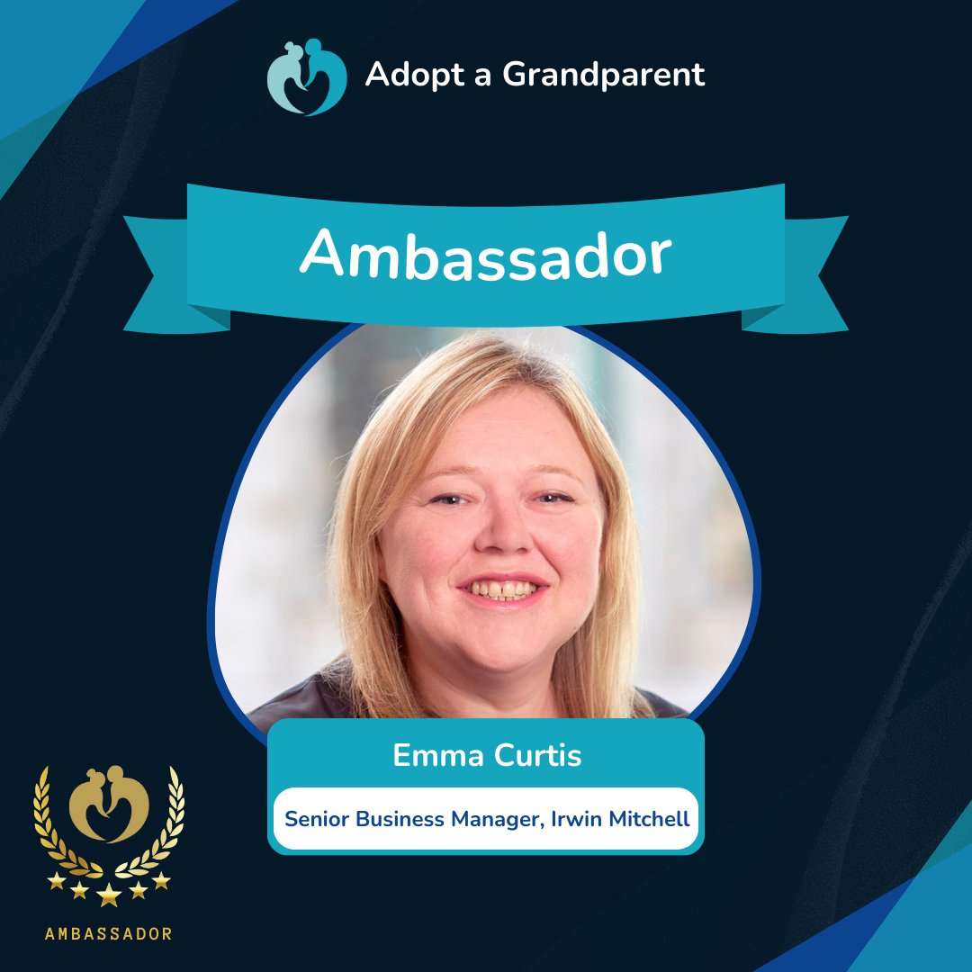 Emma Curtis, Senior Business Development Manager at <a href="/irwinmitchell/">Irwin Mitchell</a>, is one of our new incredible ambassadors! 🤲

Being responsible for driving the growth of the company, Emma is proud to join us on our mission to abolish loneliness in older communities.

#AdoptaGrandparent