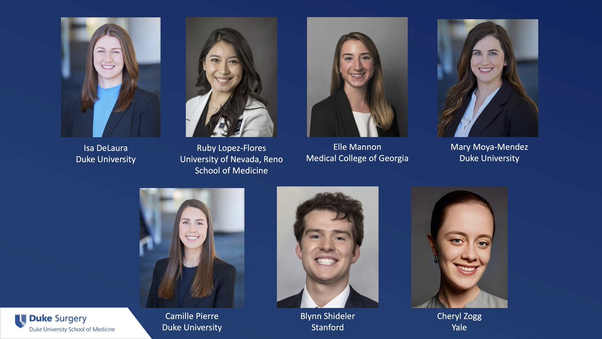 🚨Match Alert 🚨 We are thrilled to welcome the newest class of incoming interns to the @DukeSurgery family! #SabistonSquad #SutureFuture #AllStars #ILookLikeASurgeon @WomenSurgeons @LisaTracyMD @JMigaly