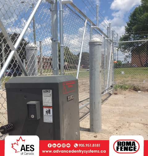RomaFence's tweet image. Get up close and personal with our automated slide gates! 🛠️ #AES #automation #slidegate