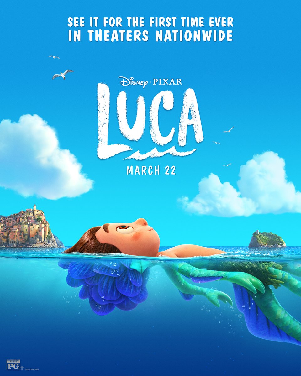 Next stop: Portorosso! 🛵 Get tickets now to see Disney and Pixar’s Luca, in theaters nationwide for the first time ever starting March 22! 🎟️: fandango.com/luca-2021-pixa…