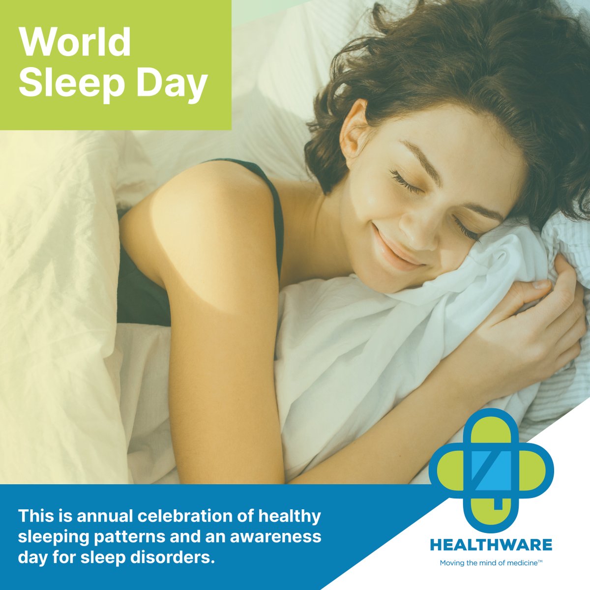 World Sleep Day is an annual celebration promoting healthy sleep patterns and raising awareness about sleep disorders. This year's theme is 'Sleep Equity for Global Health.' Remember, sleep is crucial for our overall health! #WorldSleepDay #SleepEquityforGlobalHealth