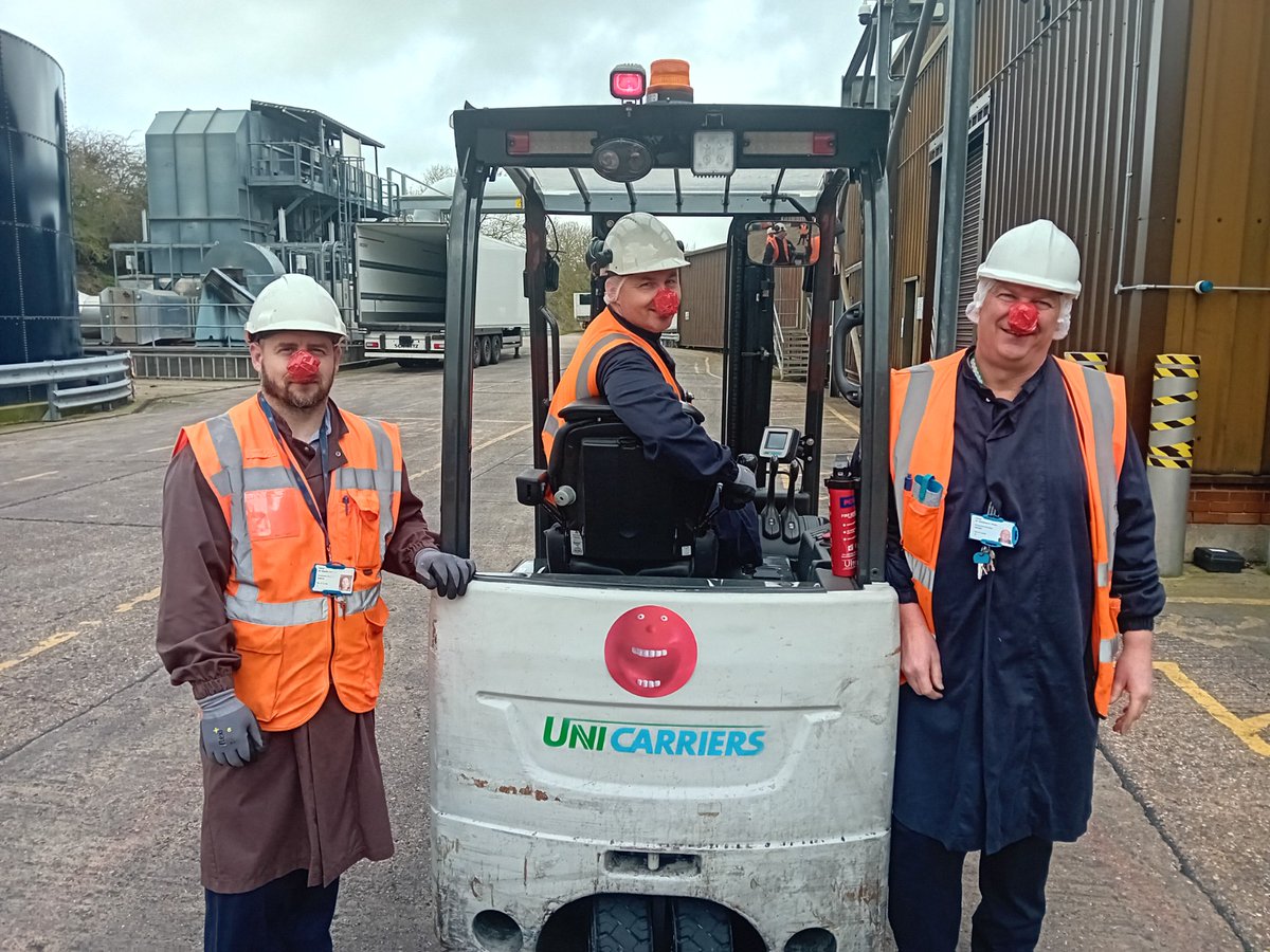 Christopher, Ireneusz and Klaudiu from our #Grantham team have been joining in on the #RedNoseDay celebrations today 🔴