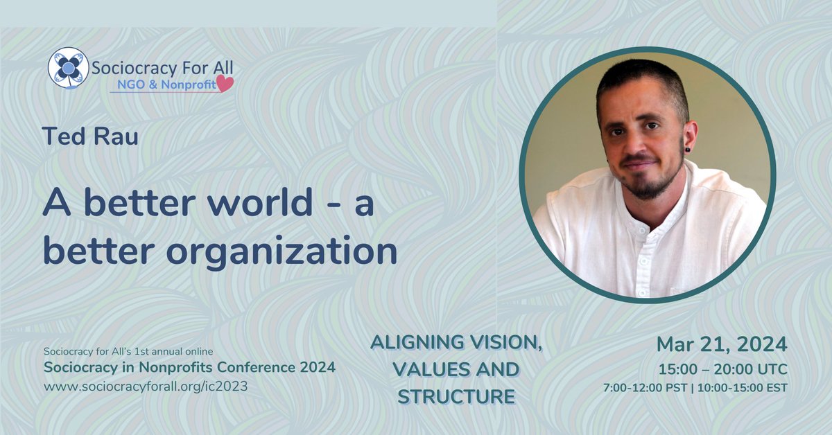 🌍 Join Ted Rau in a visionary talk, 'Organizations for a Better World,' where he invites you to be part of a transformational vision. Explore the possibilities of creating positive change within your organization and beyond. ✨ ow.ly/Bgzp50QIzkw #Conference #PositiveChange