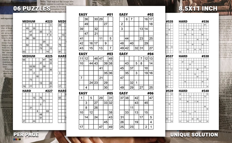 SuzannaTahlia's tweet photo. #Numbricks Puzzle Book For Adults: 540 Mixed Grid #Puzzles To Unleash Your #CriticalThinking Skills, Easy To Expert Challenges For #Logical Pastime, From 7x7 To 12x12 Grids, Solutions Included, Vol 14
https://t.co/ZAK421B5YP
#Numbrix #NumberSnake #Snakepit #puzzle #logicpuzzle https://t.co/Rcpitz7AVT