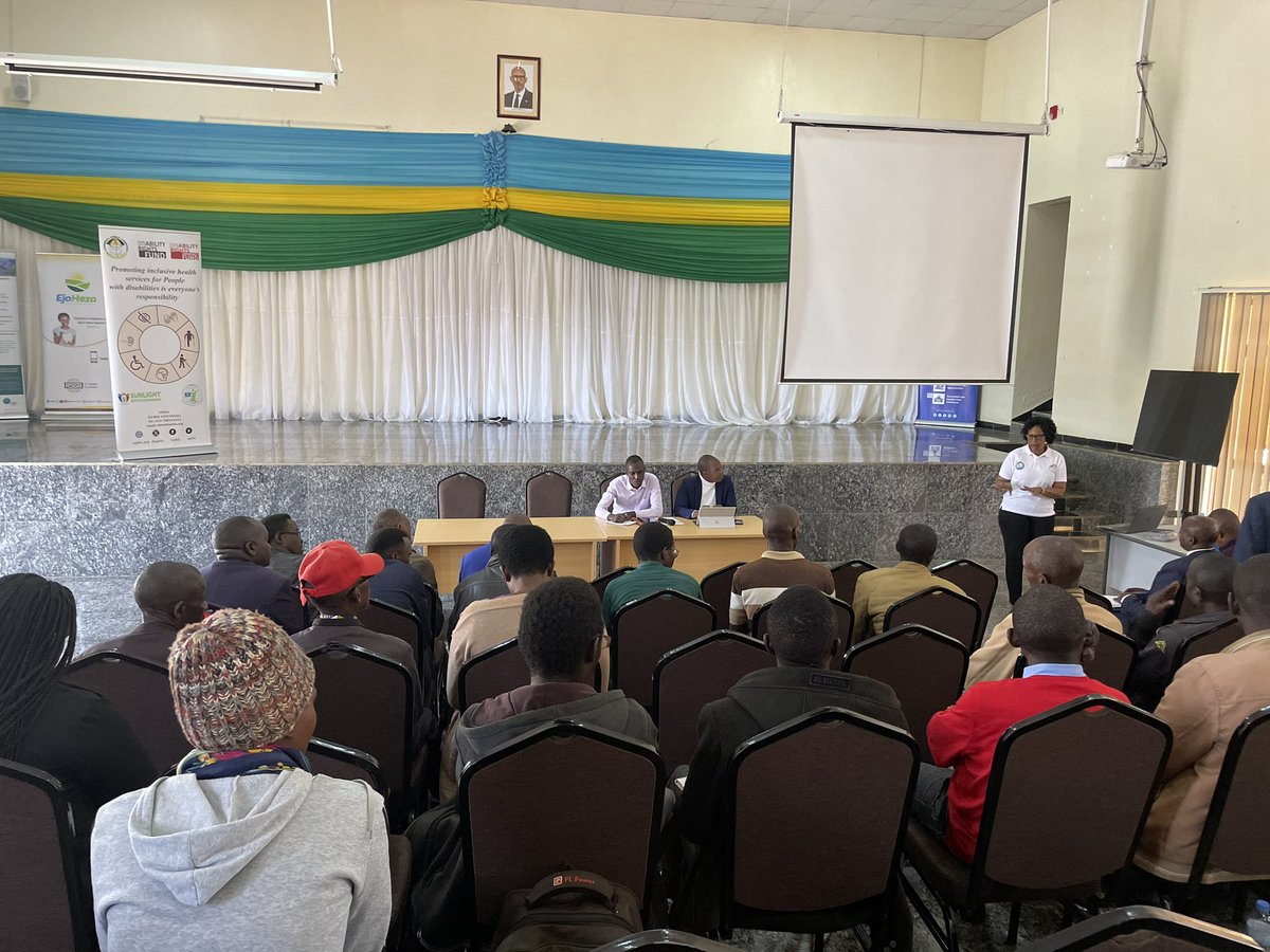 During the general assembly of @ncpdrwanda coordinators in @GicumbiDistrict , @uphls in partnership with @RwandaSunlight and @AWF under @DisabRightsFund conducted an assessment of the current situation in terms of access of Women and girls of disabilities to health facilities.