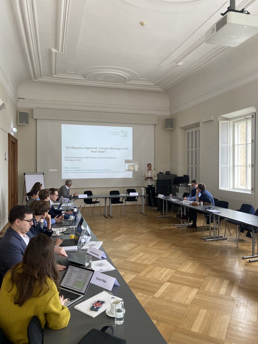 With that, we bring the two-day Young Scholars' Workshop at @SCEUS_Salzburg to a close, during which numerous captivating research and ideas in the realms of law and political science were exchanged. We extend our gratitude to all who participated!