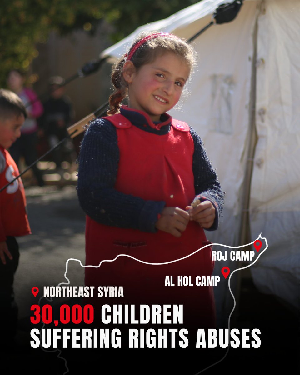 Over 30,000 children are suffering human rights abuses in displacement camps, prisons & rehab centers in the embattled northeast #Syria. Our Fast Aid teams are on the ground with basic needs provisions and emergency protection to make sure every child has a safe space amidst war