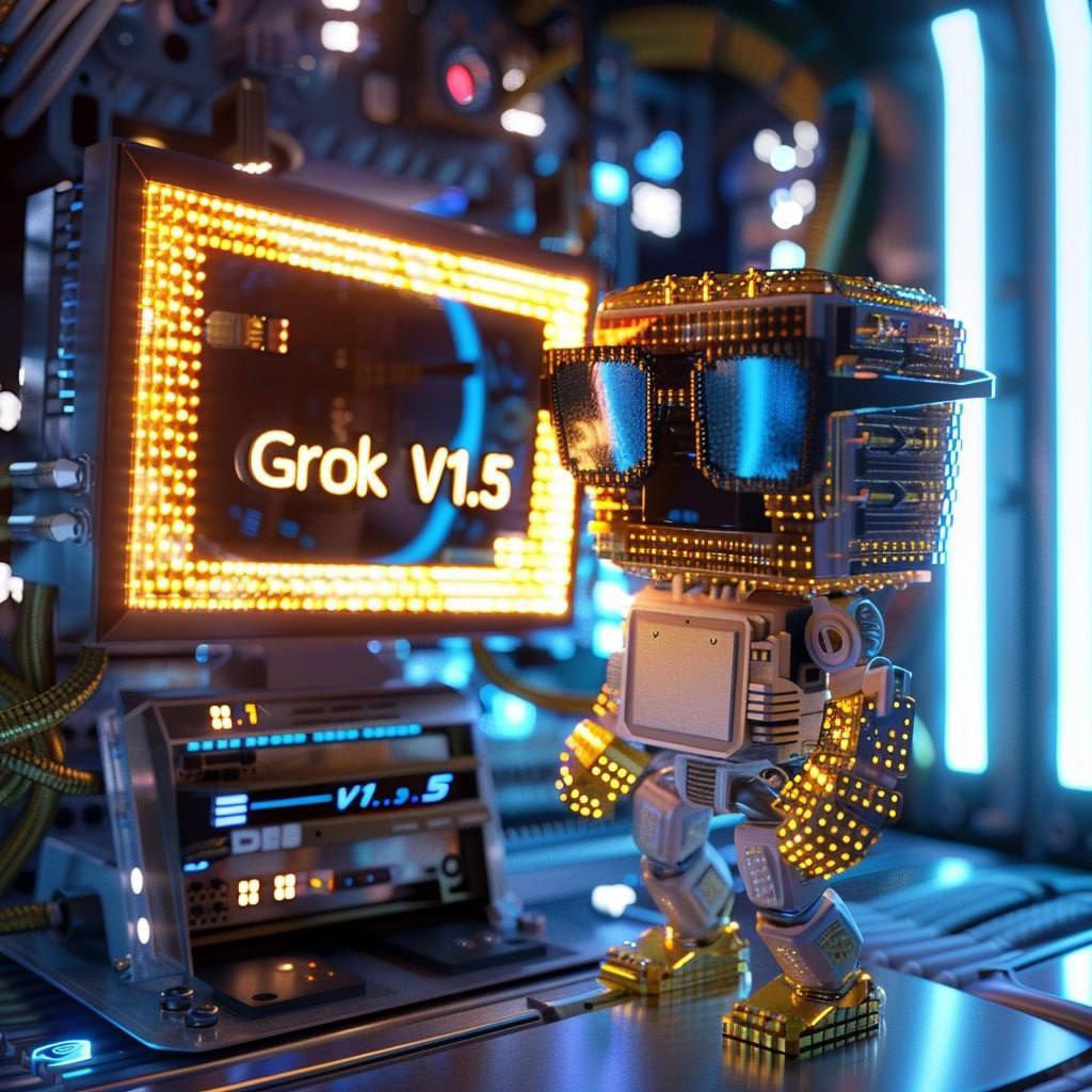 ⌛ $GROK1.5 BEST MEME ON BSC

⌛ Grok 1.5 is Elon Musk's favorite child &amp; Grok 1.5 AI technology powers Twitter X 🤖

🖥  CA: 0xc7Fd4BCe76F422e7C6748C7217535ed76F1600E1

📌 Tax: 3%

🚀AveDex: m.avedex.cc/token/0xc7fd4b…

🚀Dexview: dexview.com/bsc/0xc7Fd4BCe…
🌐grok1-5.online