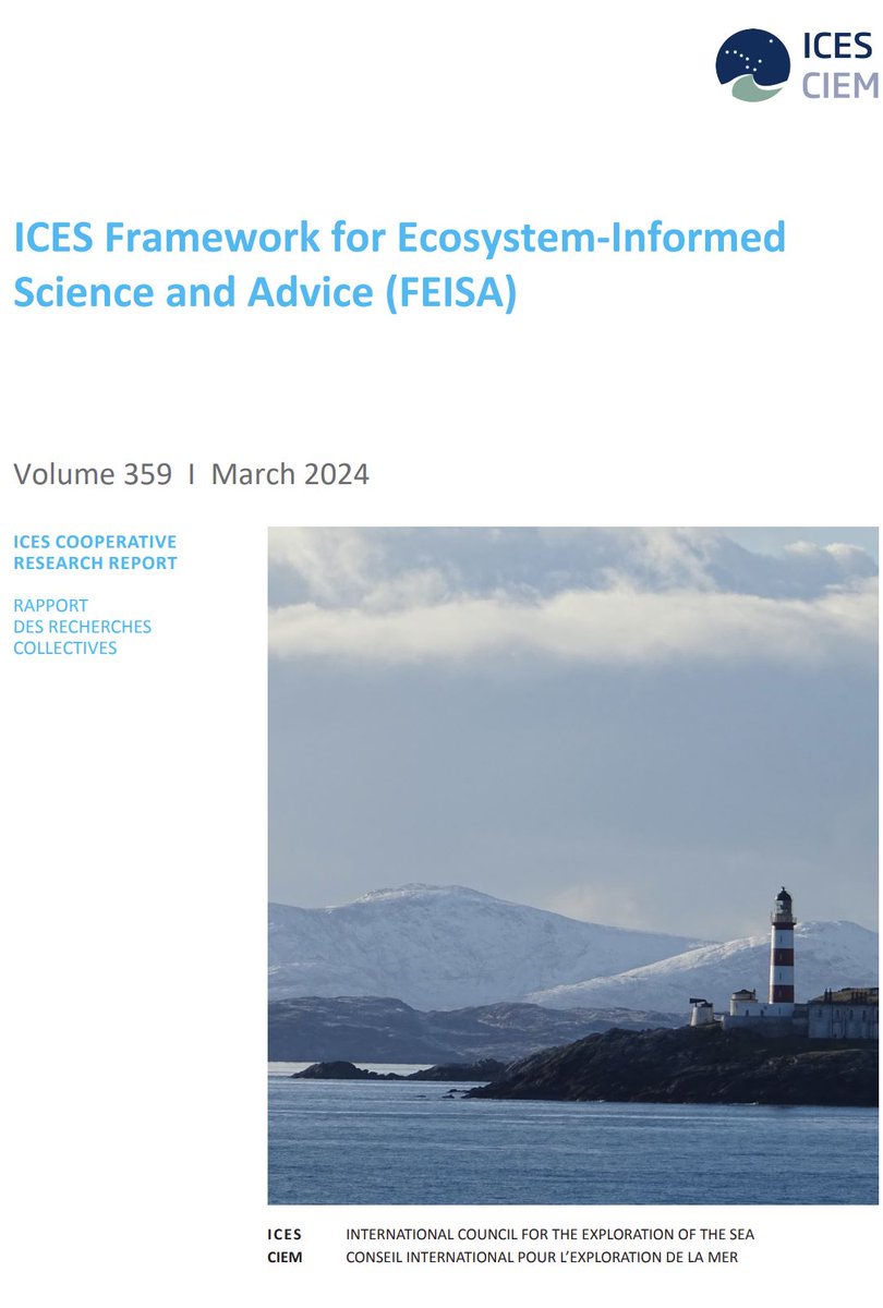 📢A landmark development in ICES implementation of ecosystem-based management! ICES publishes framework for ecosystem-informed science and advice #FEISA ▶ ices.dk/news-and-event…