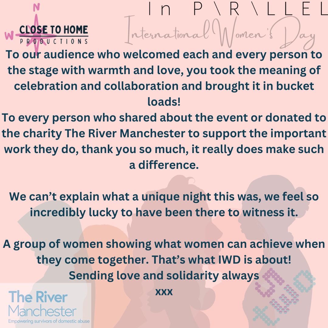 InParallelProd's tweet photo. A note from us 💗

@hannahhobley @SGNPerformance @thezoeiqbal @bluestockingth @VictoriaTunnah @josiecerise @cherrelleanne @SquadFourPro @pai_productions @parislrogers @Emiilyash @jess_dives @amynicz @productions_her @HannahEllisRyan @LalaLittlewood @nicoleofnorth @ElizabethHope5 https://t.co/MH114NfSAK