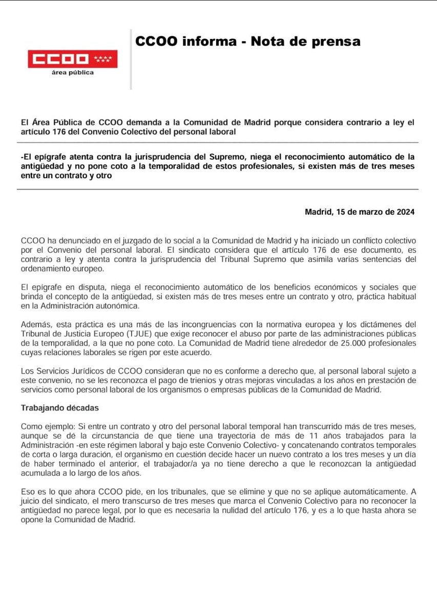 CCOO MARAÑÓN (@ccoohgugm) on Twitter photo 