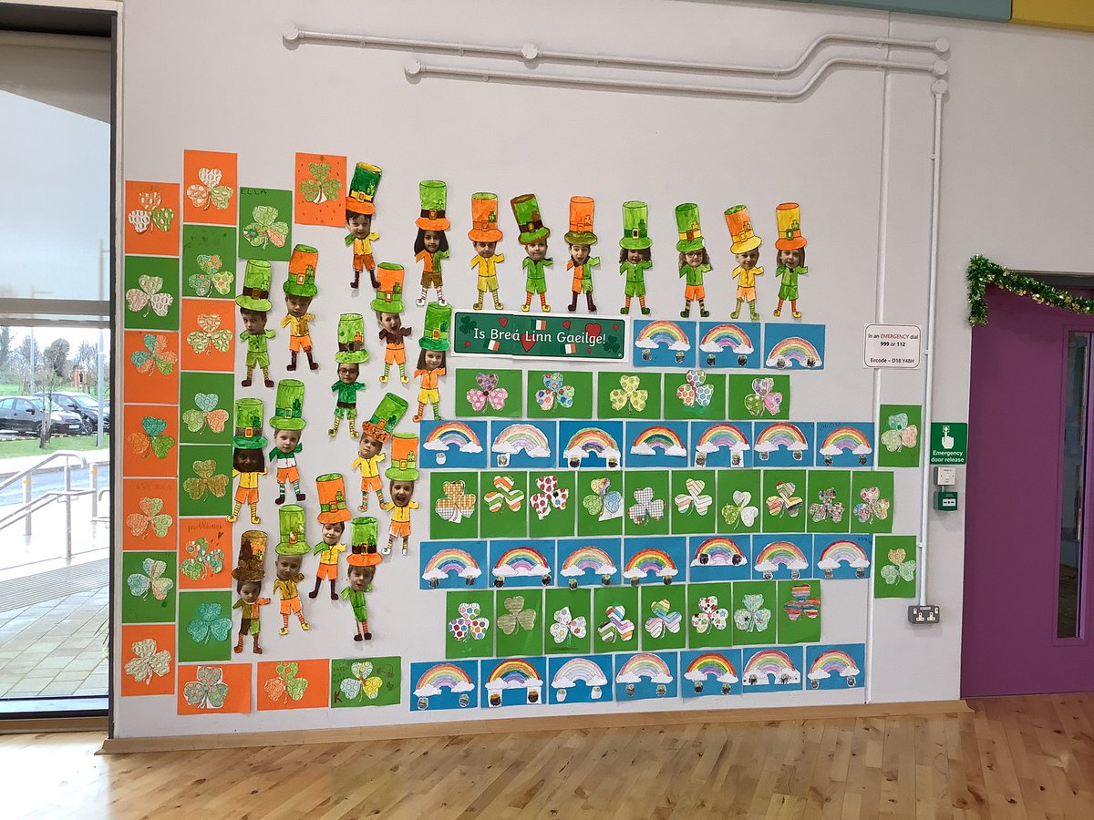 Lá Glas was a huge success.  #seachtainnagaeilge #StPatricksDay2024 #cherrywood #educatetogether