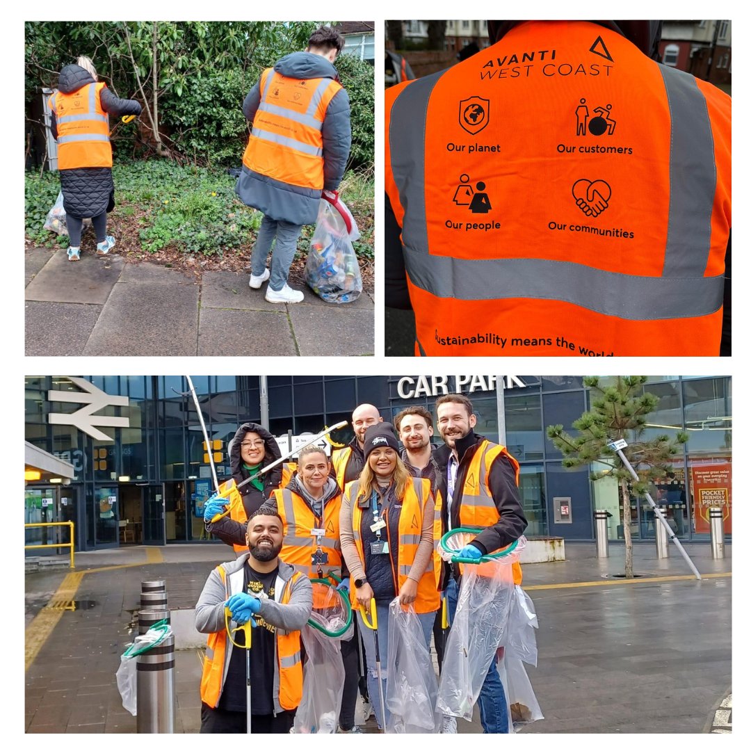 15 bags full of rubbish from parks and paths local to our stations. Well done team! 🙌 #SustainabilityWeek