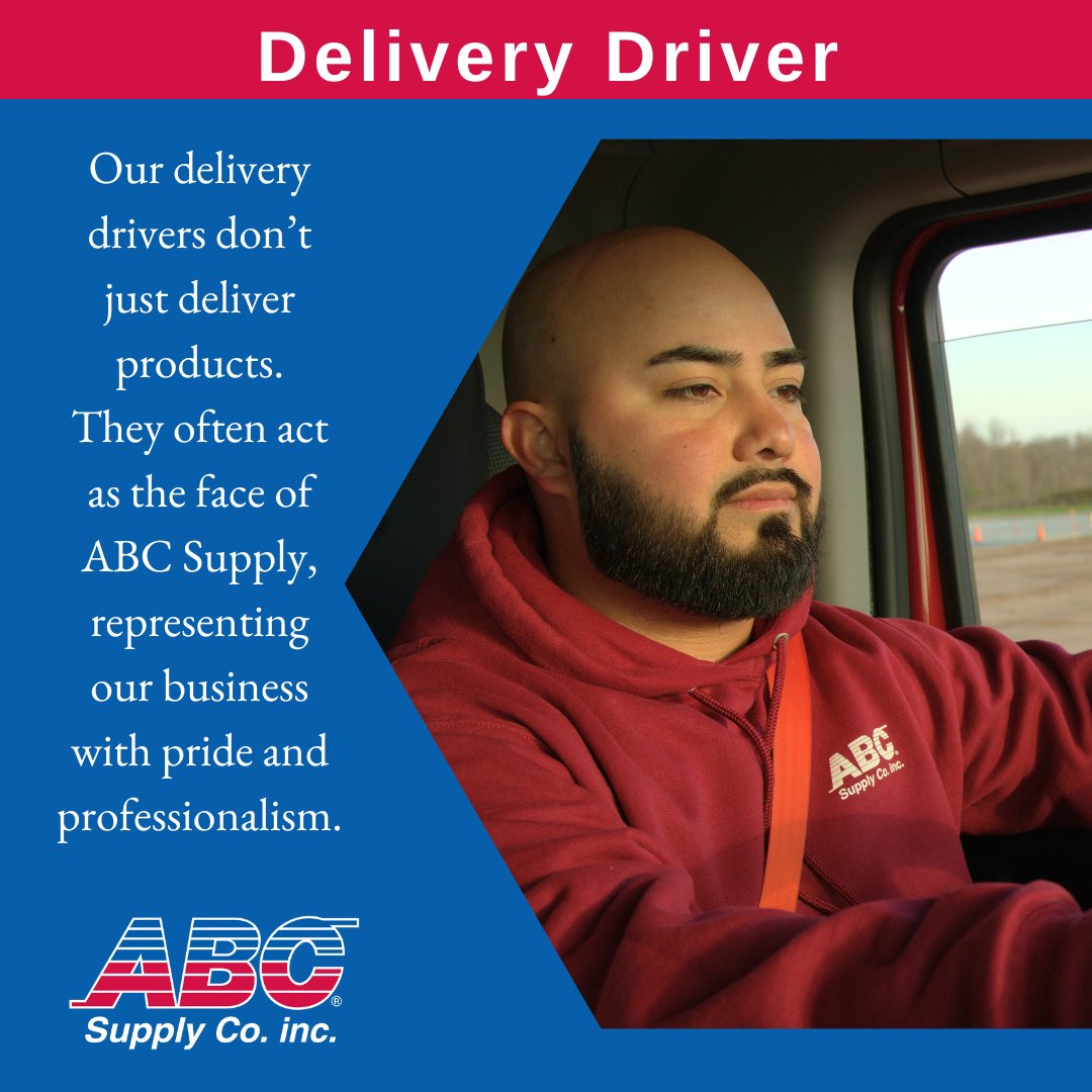 Are you driven to deliver the best? Apply today at lnkd.in/gCh8jVbS hashtag#ABCSupply hashtag#DifferenceDelivered hashtag#WorkHardHaveFun