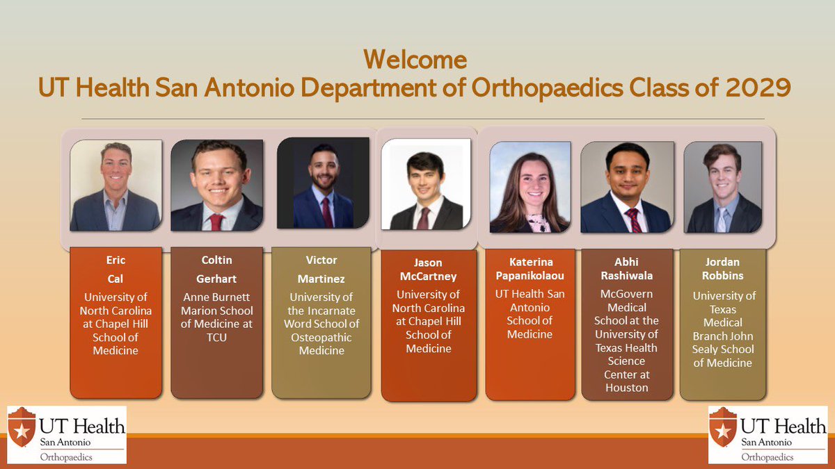 <a href="/DrStevenGibbons/">Steven D. Gibbons, MD FAAOS</a>, <a href="/UTHealthSAOrtho/">UT Health San Antonio Orthopaedic Residency</a> and I couldn't be more Ecstatic for our new incoming PGY1’s!!! #MATCH2024 #ortho