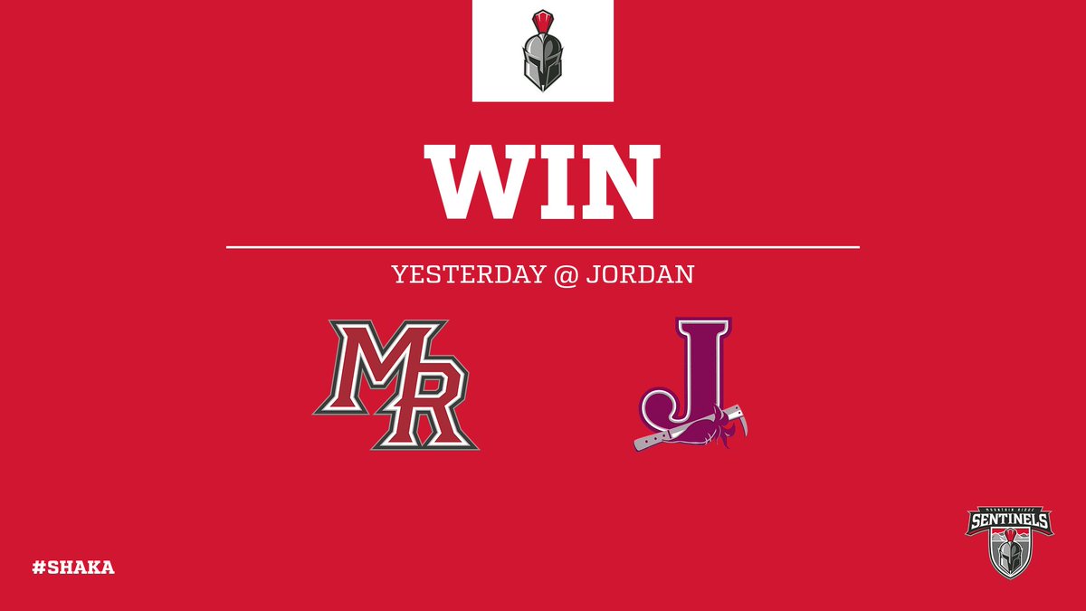 The Sentinels improved to 1-0 yesterday @ Jordan.