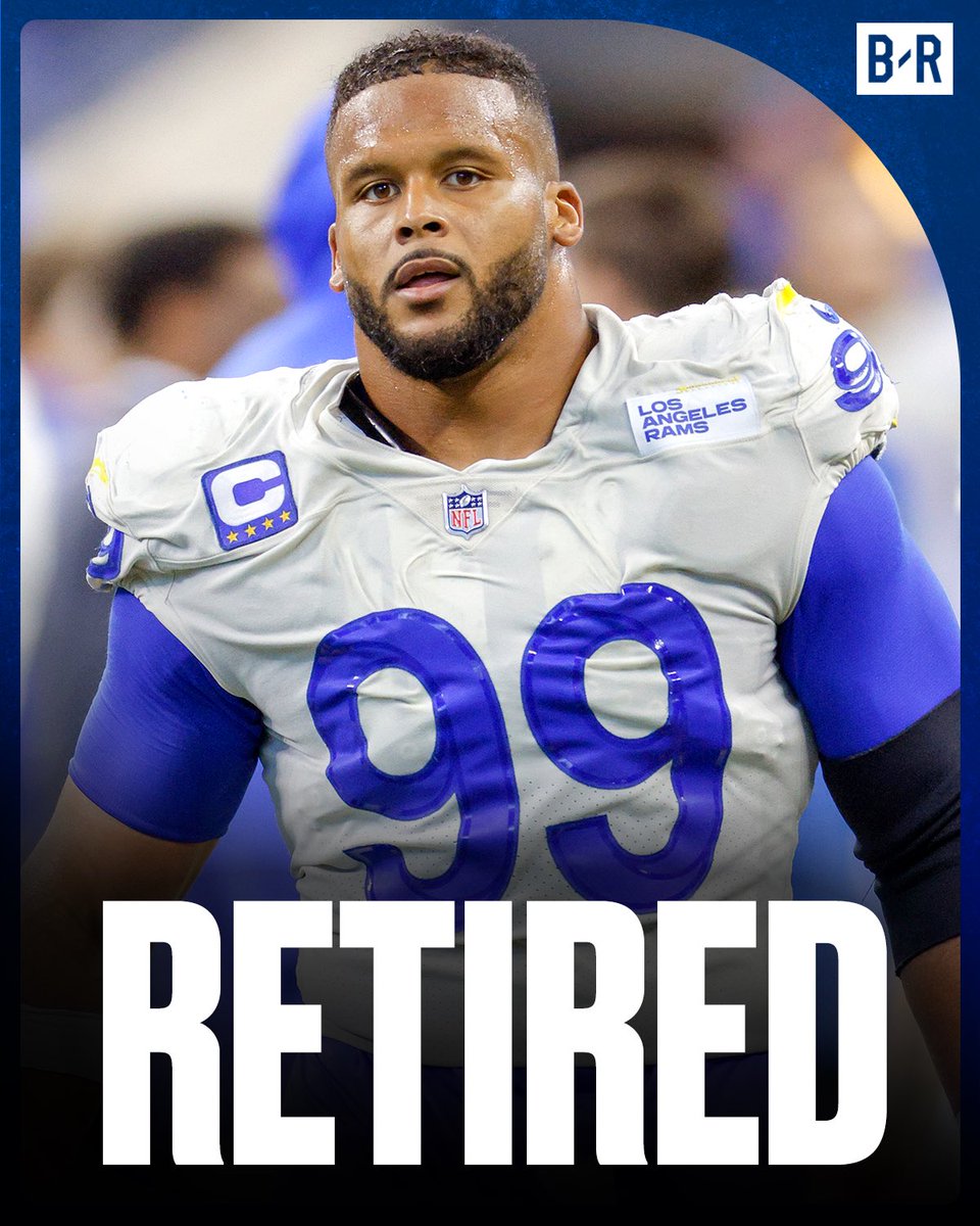 Aaron Donald announces he is retiring

First ballot HOFer 🐐