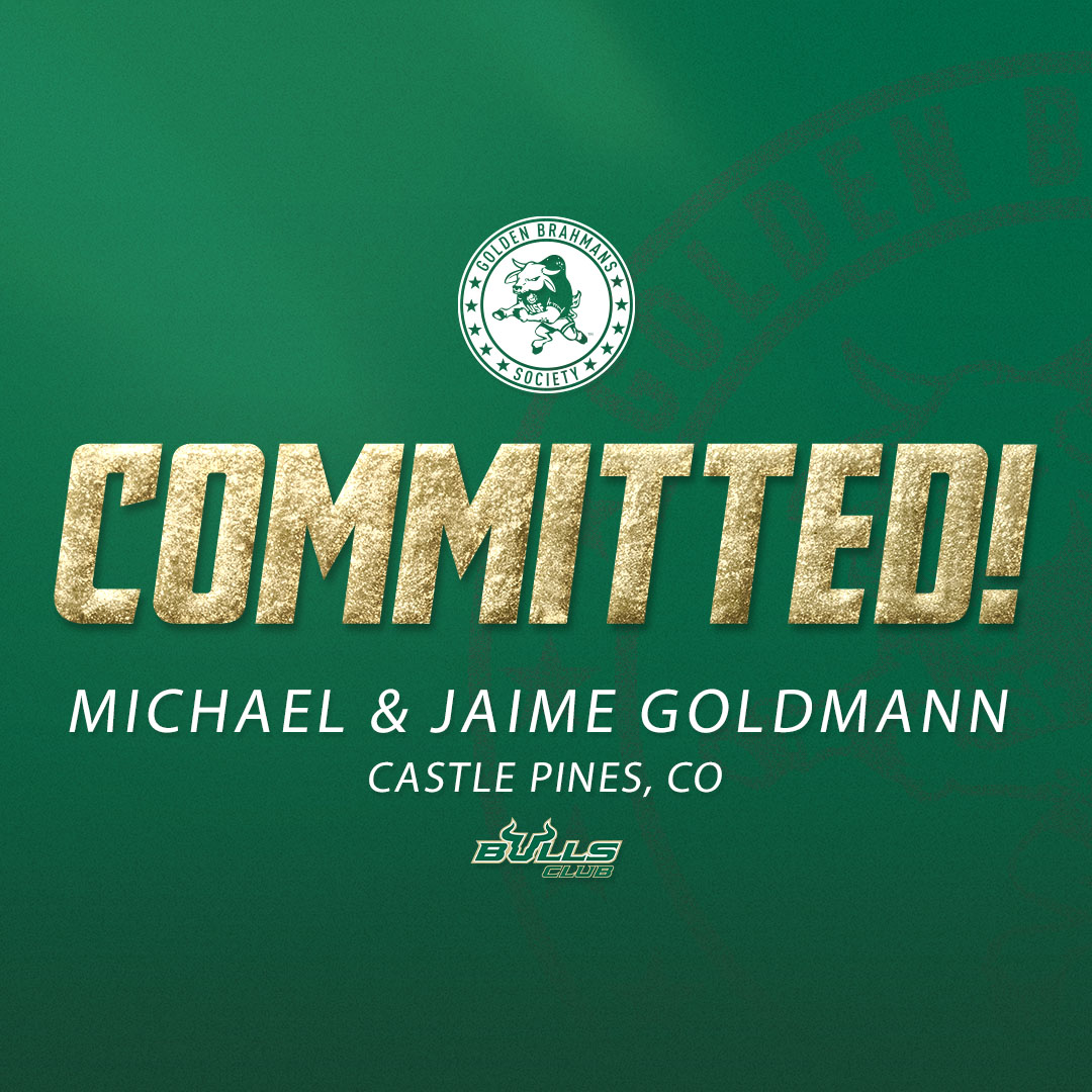 We are thrilled to announce the newest members of the Golden Brahmans Society - Michael & Jaime Goldmann! Michael is a Muma College of Business alum and both are perennial supporters of USF Football. Please join us in giving a warm welcome to Michael & Jaime! Go Bulls!🤘