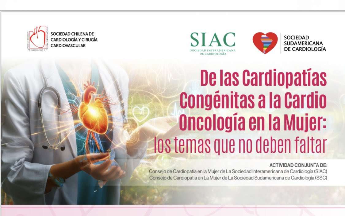 CCongenitasSXXI's tweet image. Una actividad académica conjunta @sochicar, @cardiosur_ y @siac.cardio @mujersiac 

📍Sábado 16 de marzo, 6:30 a 9:00 am Hora México 🇲🇽 

𝗥𝗲𝗴𝗶́𝘀𝘁𝗿𝗮𝘁𝗲: us06web.zoom.us/webinar/regist…