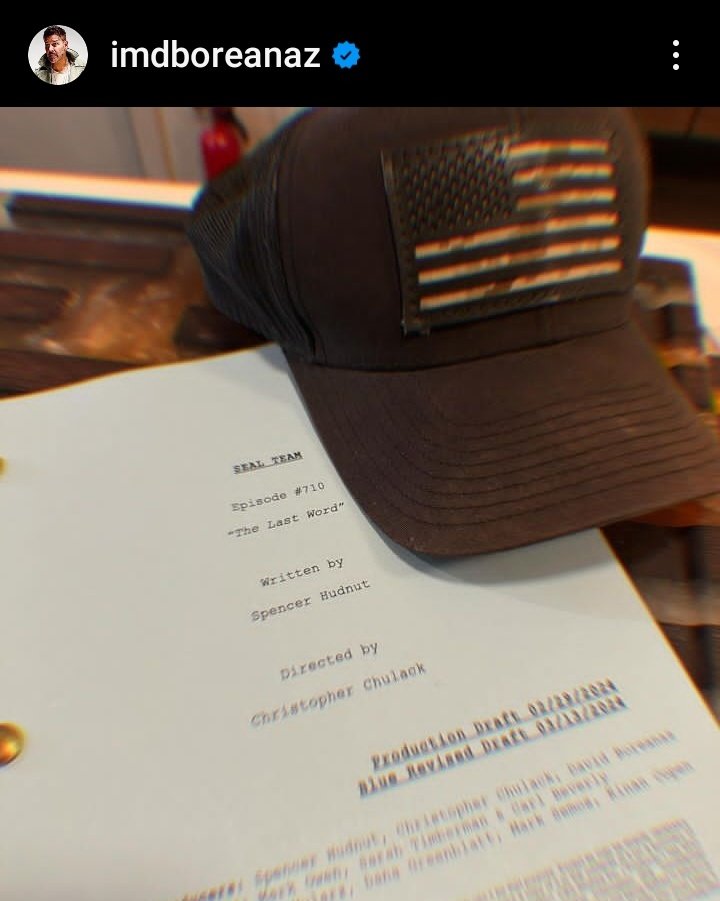 Episode title for #SEALteam series finale episode 😢 'The Last Word' (note: they will be wrapping filming in Los Angeles soon, before going on location to Colombia)