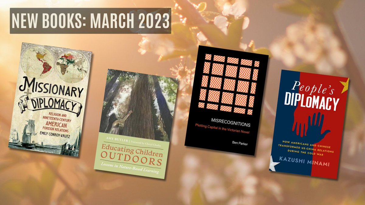 It's officially pub day for our March 2024 titles!

See new books, featuring work by: @econroykrutz, Amy Butler, Ben Parker @rudimentarypen, @kazushi_minami, and many more.

#NewBooks #ComstockBooks #CornellUniversityPress #CornellPress

View all: ow.ly/2YA350QUtQj