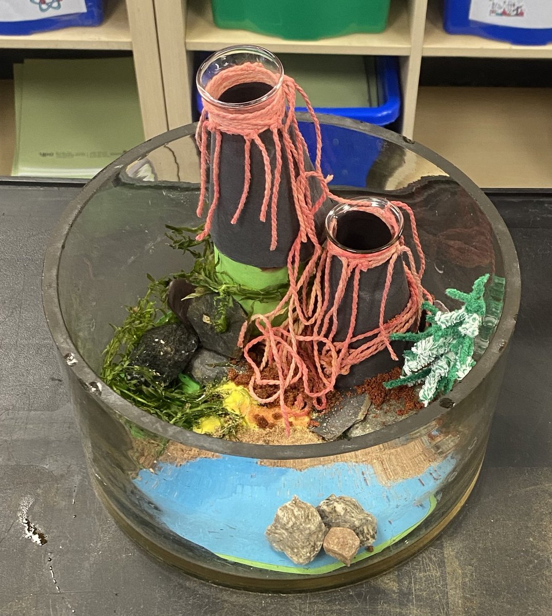 MHS_Science_'s tweet photo. STEM CLUB - Thank you to our two amazing technicians for creating this volcano. Before, during and after 🌋 @MaghullHighsch @maghullhighy7 #STEM #STEM2024 #Stemclubs https://t.co/4RUung4PGg