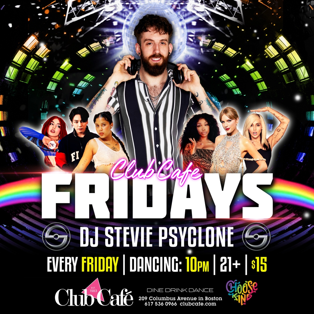 It's Friday so that means @steviepsyclone is getting you ready for the weekend with your past, current and future favorite songs!

#clubcafe #clubcafeboston #Boston #nightlife #gay #lgbt #gaynightlife #bostonnightlife #gayboston #bostongay #queer #instagay #gaystagram #lgbtq