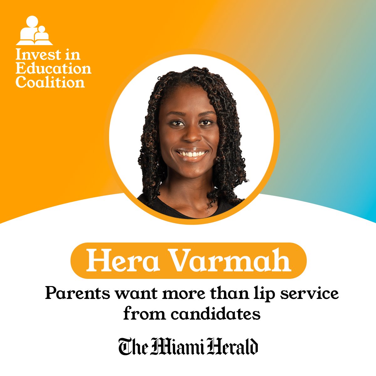 Invest_InEd's tweet photo. This #WomensHistoryMonth, read @herav101, External Affairs Associate @SchoolChoiceNow, #SchoolChoice story via @MiamiHerald. #EducationFreedom is key to 2024 and candidates should commit to the Educational Choice for Children Act. #ECCA #InvestInEd
https://t.co/9tx4TYQRNc https://t.co/uDJ1bw36Gp