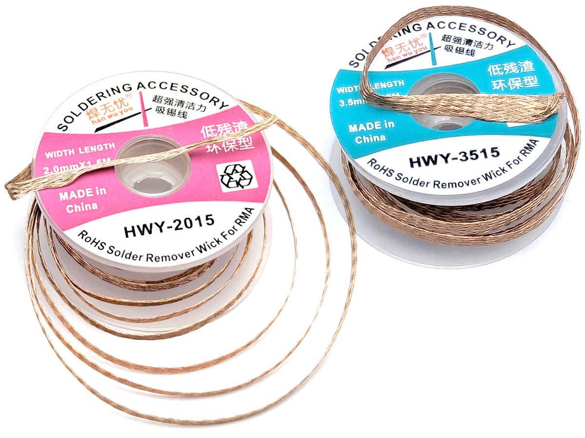 Check out Canada's #1 Hobby Electronics Store! For example: 2 x Desoldering Wick - Braid (2mm and 3.5mm) 1.5m each Learn more: tinyurl.com/25xr8tx3 #electronicsprojects #electronicslovers #electronicshop #arduinoproject #iottechnology #stemeducation #diyelectronics