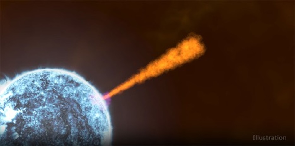 How to Slice a Star Though astronomers already knew that strange things can happen in the final moments of a massive star’s life, a recent model may have just taken the top prize as the most bizarre possible ending. aasnova.org/2024/03/15/how… @NYUPhysics
