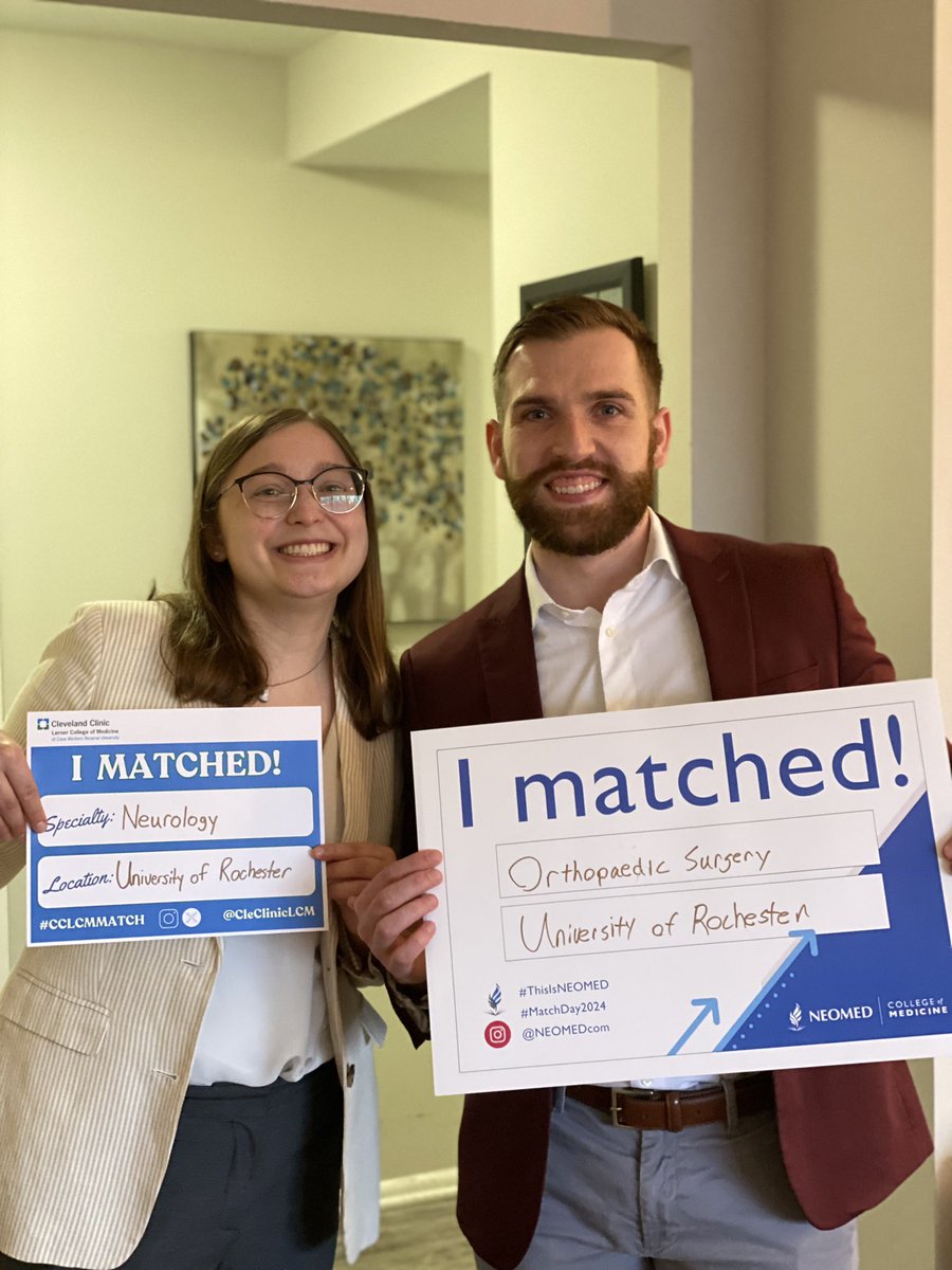 ✅Couples Match

We’re taking our talents to the University of Rochester!

Endless thanks to my family friends and mentors who helped us get to that point ❤️