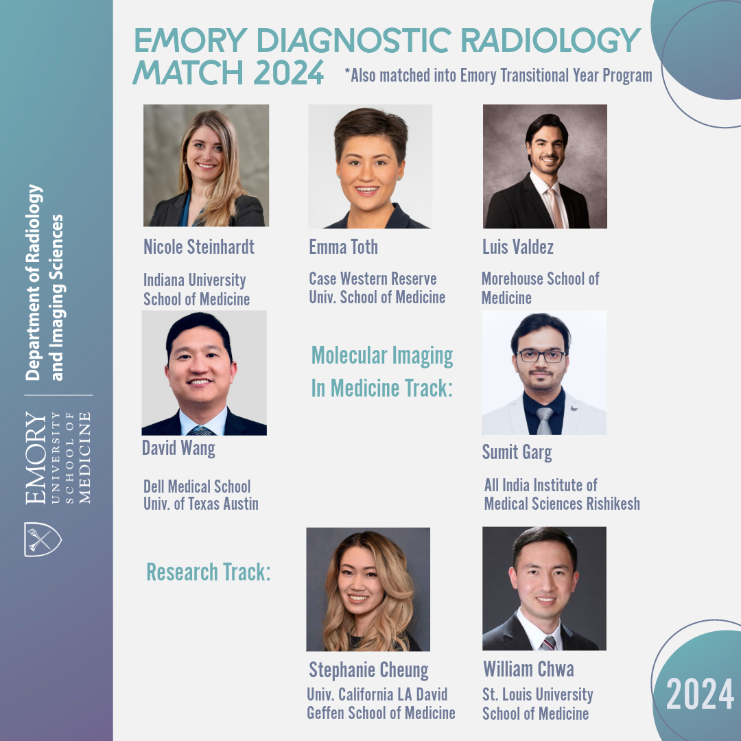 We ⬆️# slots for #Match2024. Congratulations to our newest class of diagnostic radiology residents! #radres @RyanBPetersonMD @AmitSaindane @EmoryMedicine #RadEd #radiology @CSSumner