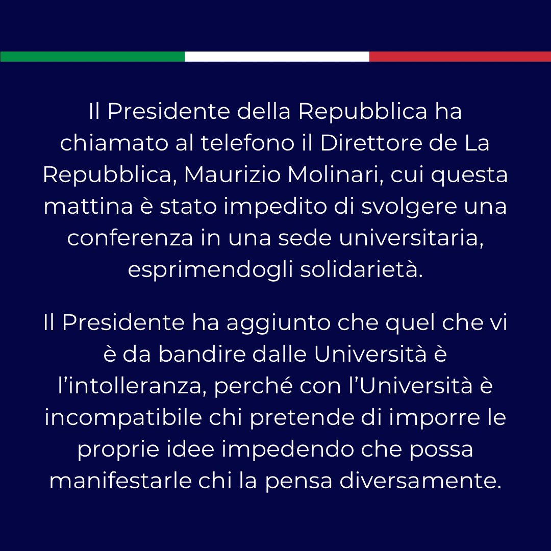#Quirinale: