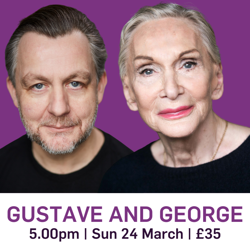 The countdown is on!⏰ Dame Siân Phillips & Alan Cox return to JST this Sunday at 5.00pm. Bringing George Sand & Gustave Flaubert's legendary friendship to life, this is a compelling, poignant meditation on the nature of art & friendship.⭐️ ℹ️bit.ly/JSTGandG