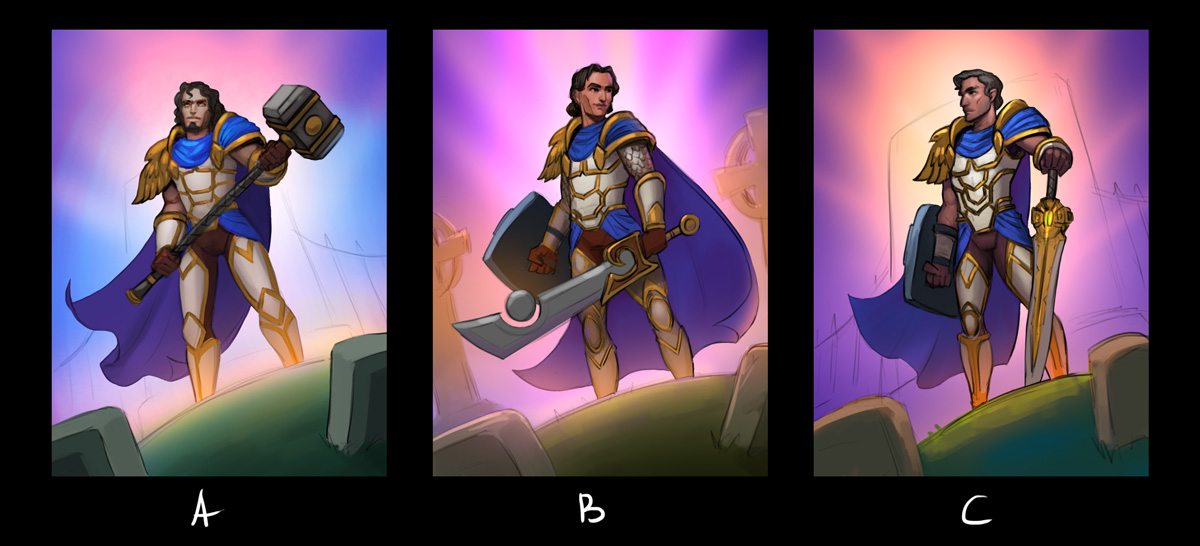 SerSpirit's tweet photo. Illustration for @PlayHearthstone 
Silver Hand Recruit male https://t.co/klxN9vdyH4