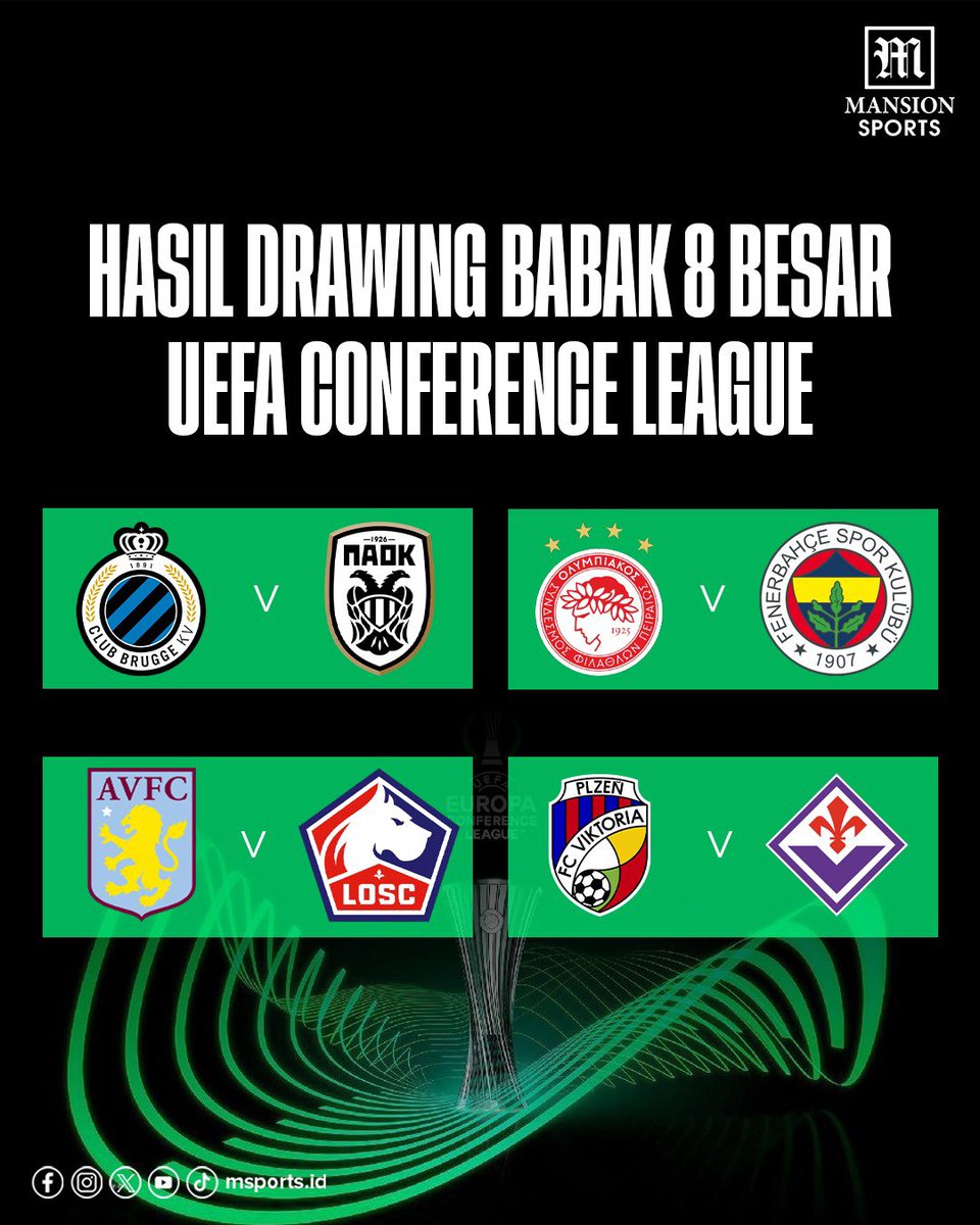 MSportID's tweet photo. Tiga turnamen besar Eropa sudah selesai melakukan undian untuk babak 8 besar. Siapa jagoanmu di setiap kompetisi ini? https://t.co/H9UmKecRLU