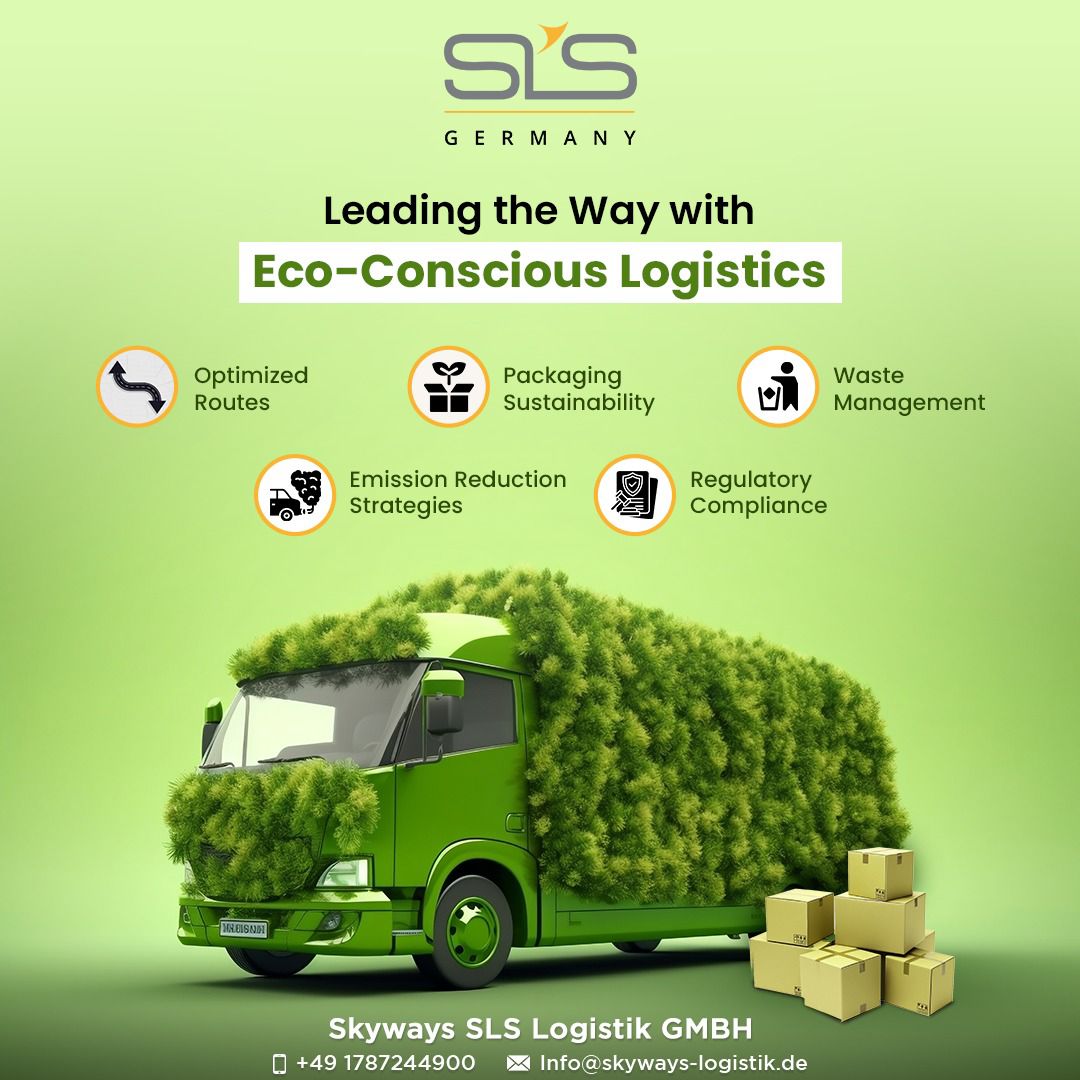 Our eco-conscious logistics combine optimized routes, sustainable packaging, and emission reduction strategies.

#slsgermany #logisticsservices #skywaysgermany #germanylogistics #ecofriendlylogistics #logisticspartner #ecofriendlyshipping #ecoconscious #sustainablepackaging