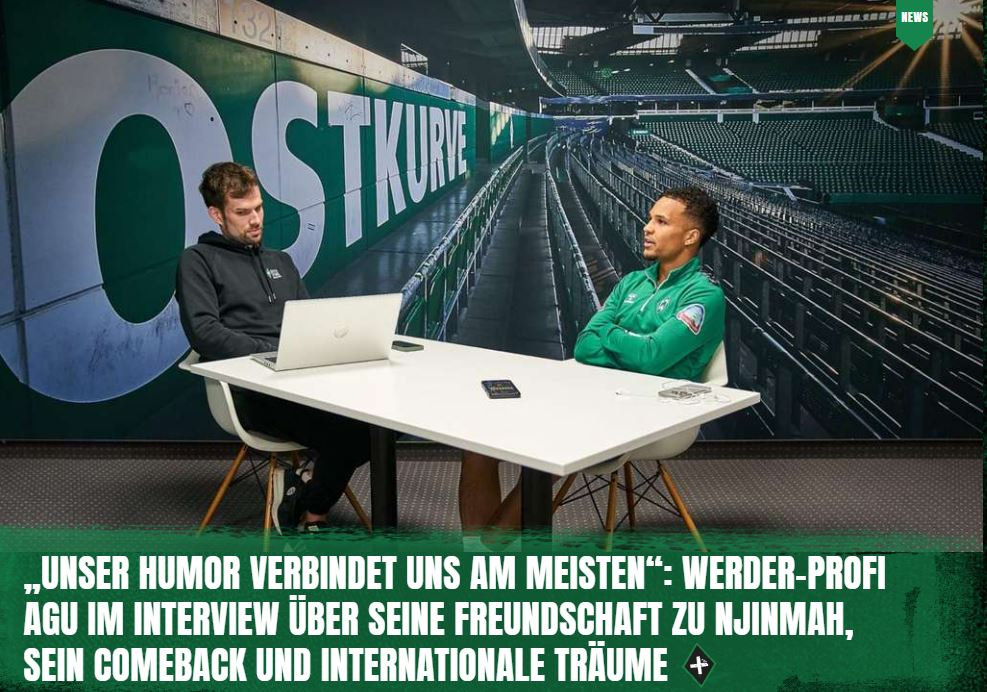 (+) #Werder-Verteidiger Felix #Agu im DeichStube-Interview: tinyurl.com/ykcjyn2j

Alle Werder-News kostenlos in der DeichStube-App: bit.ly/DeichStube__App

#FCUSVW