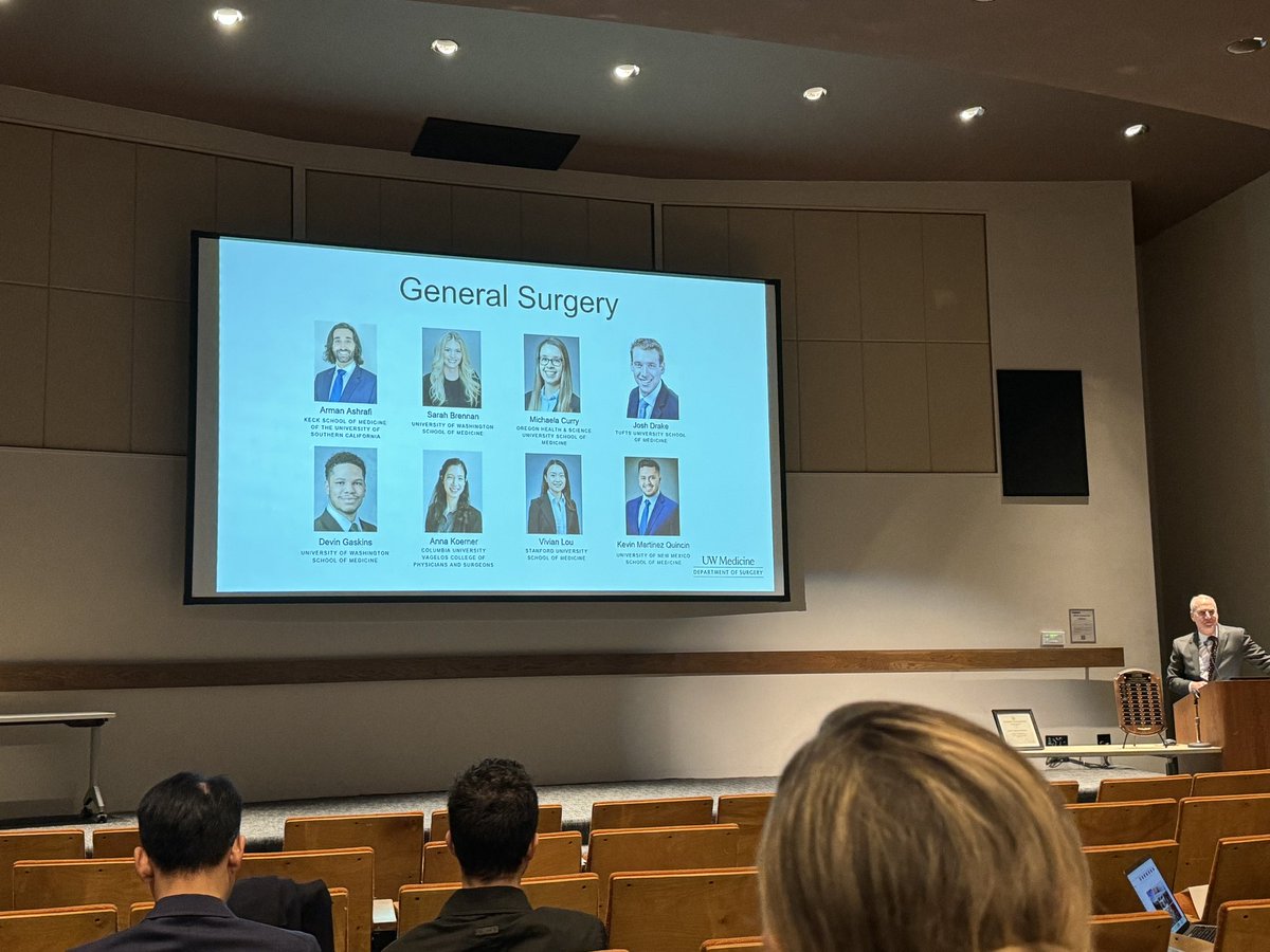 Great to have our @UWSurgery match results announced by @DouglasEWood1 at our annual Schilling Research Symposium. Huge cheers from the crowd as each of our new colleagues announced!