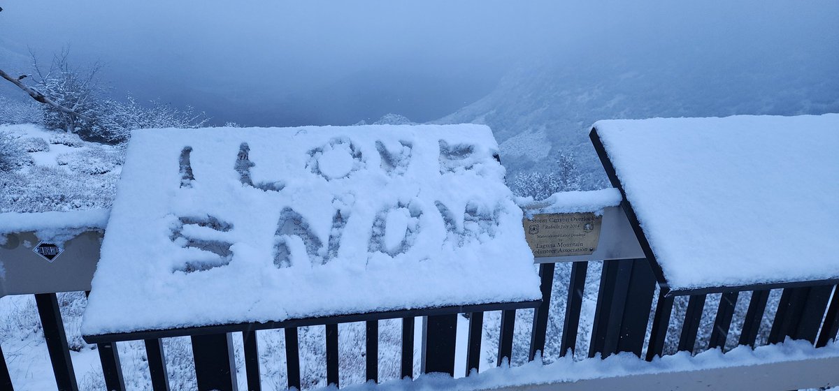 Almost Spring Snow. Mt Laguna powder.