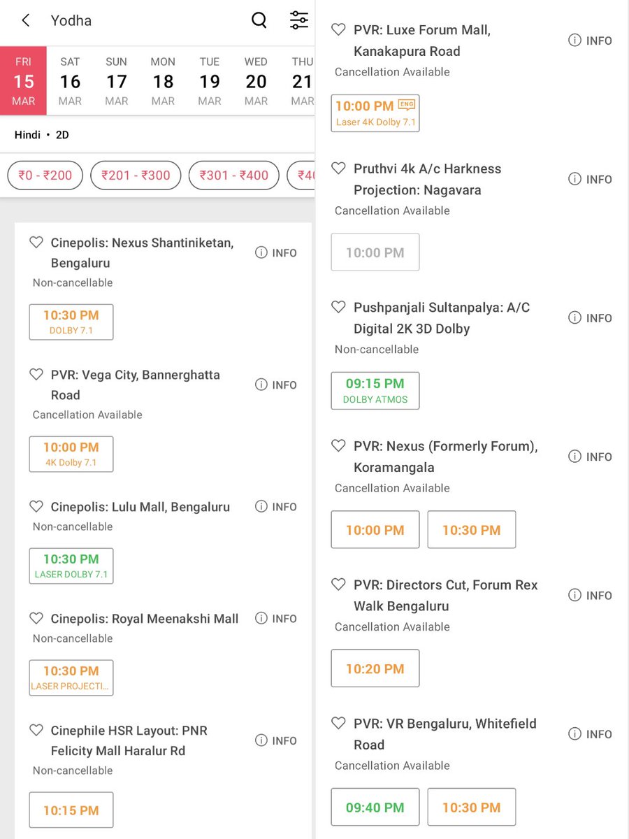 Almost all shows in Chennai and Bangalore are full 🙌🏻

<a href="/SidMalhotra/">Sidharth Malhotra</a> #SidharthMalhotra #RaashiiKhanna #DishaPatani