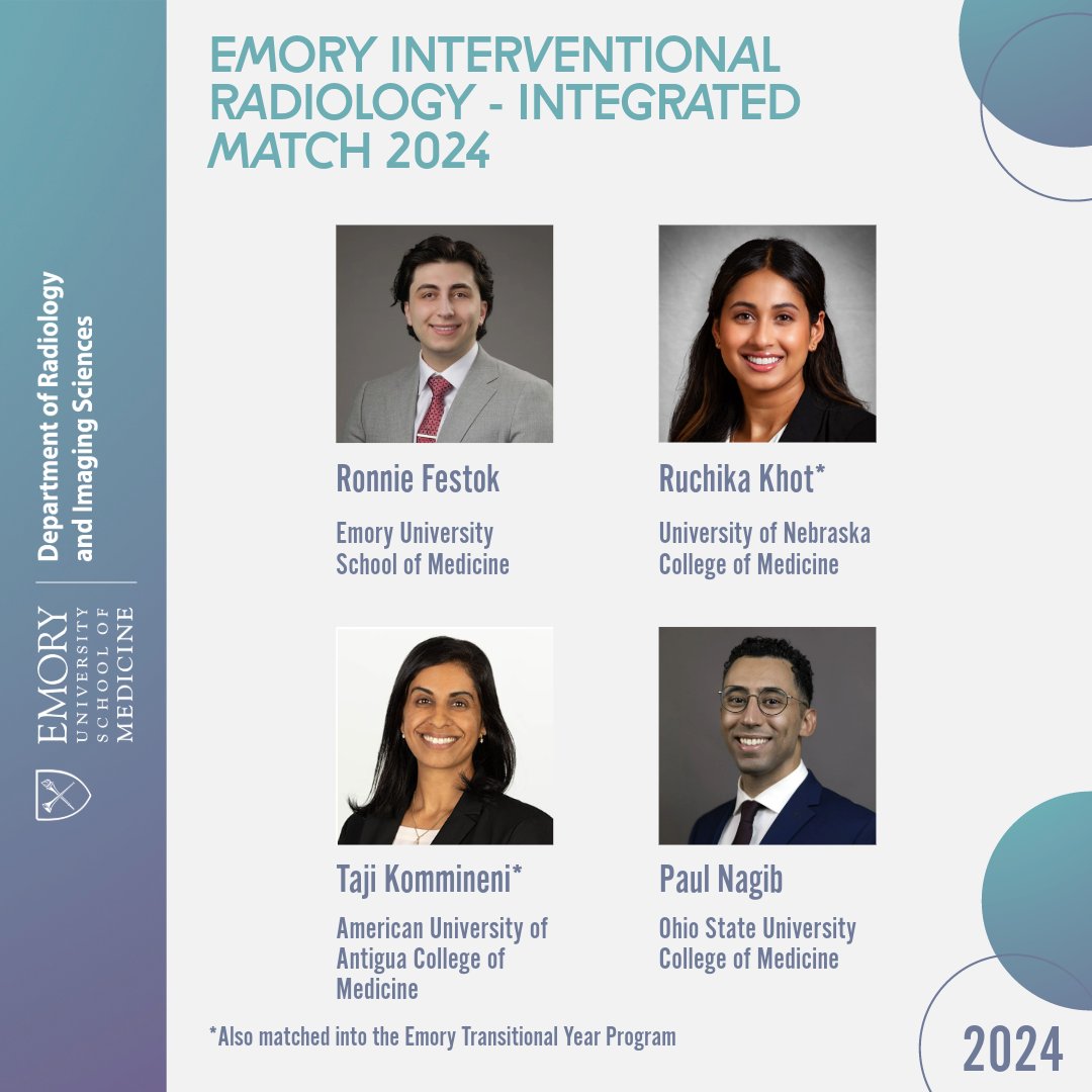 Congratulations to our newest class of interventional radiology - integrated residents! You join a world-class division setting the standard for image-guided medicine. #MATCHDAY #Match2024 #irad #iradres @AmitSaindane @BodeRads @CFauriaRobinson
