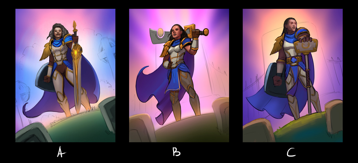 SerSpirit's tweet photo. Illustration for @PlayHearthstone
Silver Hand Recruit female https://t.co/aVMTBFsOud