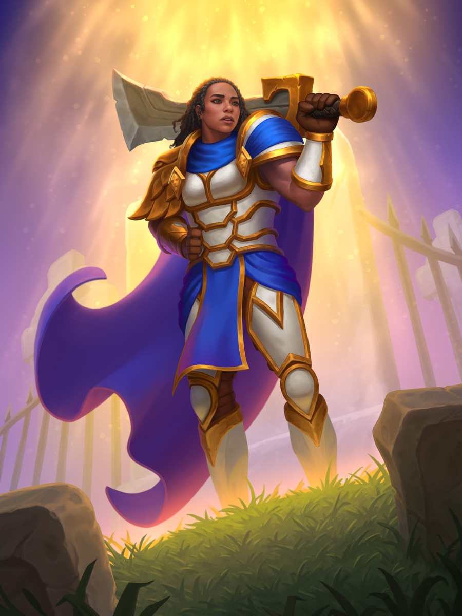 SerSpirit's tweet photo. Illustration for @PlayHearthstone
Silver Hand Recruit female https://t.co/aVMTBFsOud