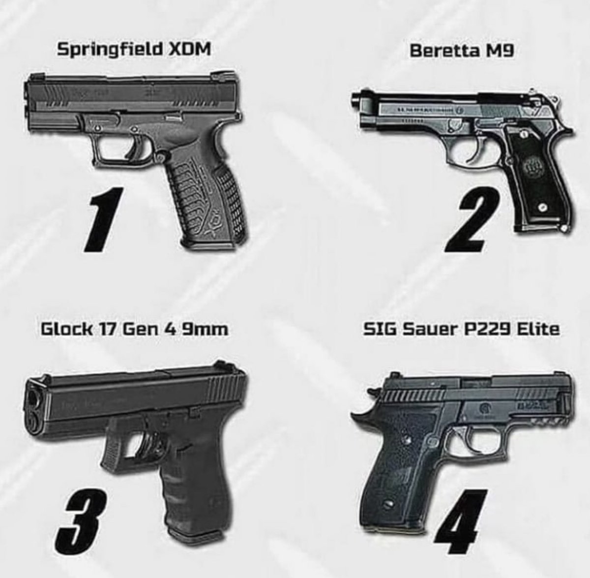 WeaponsVault's tweet image. Which is better out of the 4?