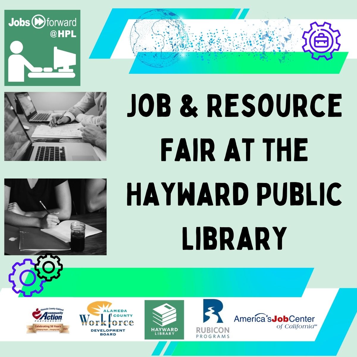 HaywardLibrary's tweet photo. Looking for a job in Hayward? Don't miss the Jobs Forward: Job &amp; Resource Fair at @HaywardLibrary coming up on Saturday, March 23 from 10 am to 12 noon. For more information, please go to https://t.co/1BmgywDSns https://t.co/DfNRcFukcx