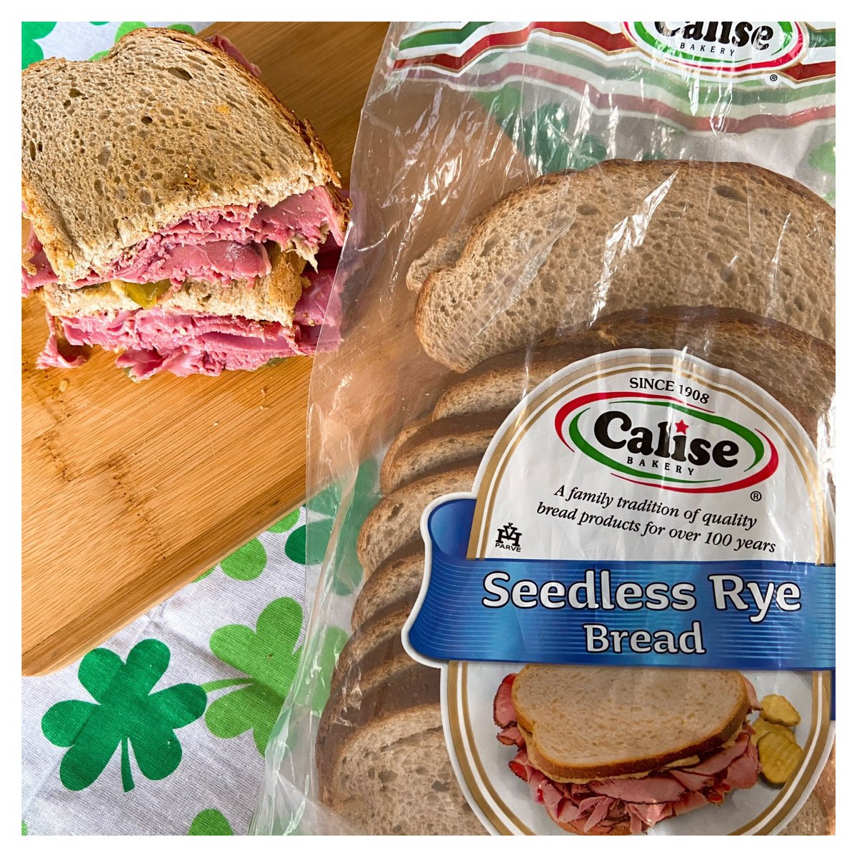 Fuel your #StPatricksDay escapades this weekend with the luck 🍀of #mmclient @calisebakery’s Seedless Rye Bread! Perfect for holding together a corned beef sandwich, it’s a must for your St. Paddy’s Day table. 🥪